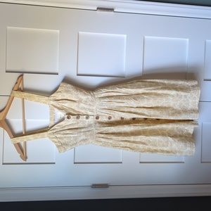 Maeve Cafe Seersucker Anthropologie dress